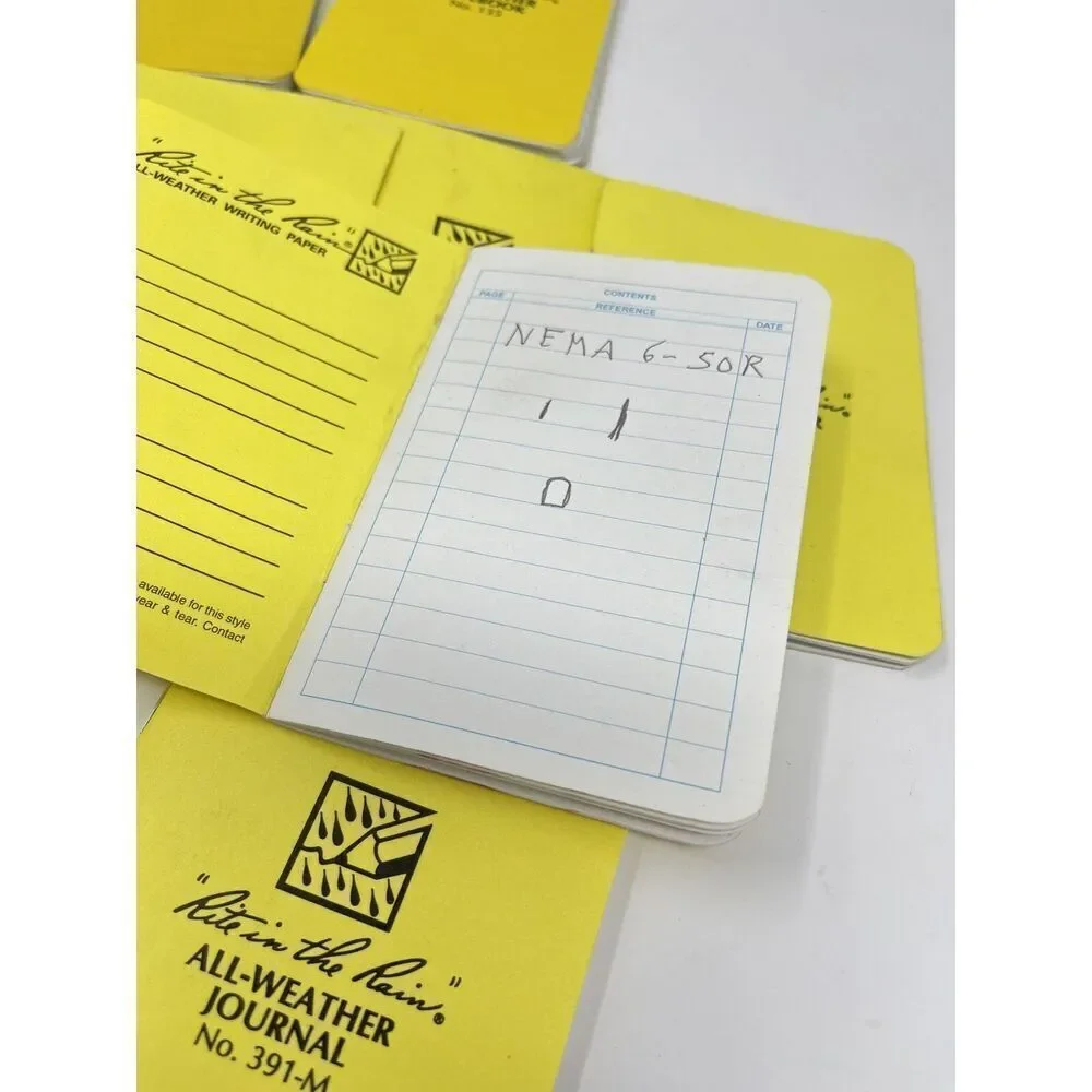 Rite in the Rain All-Weather Universal Notebooks Field Notes Yellow Lot of 8